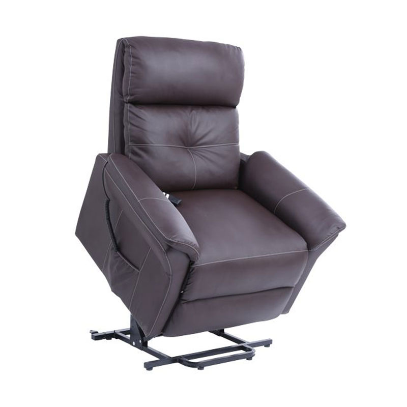 FAUTEUIL RELEVEUR DIAMANT 2 MOTEURS CUIR CHOCOLAT