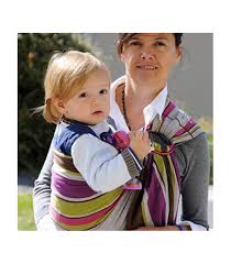 Écharpe de portage bébé en coton bio Julie